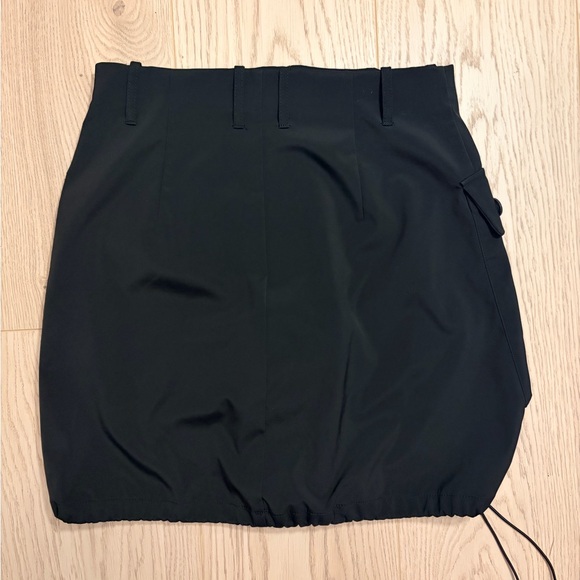 Zara Black Technical Cargo Mini Skirt Utility TRF Size S - Picture 5 of 5